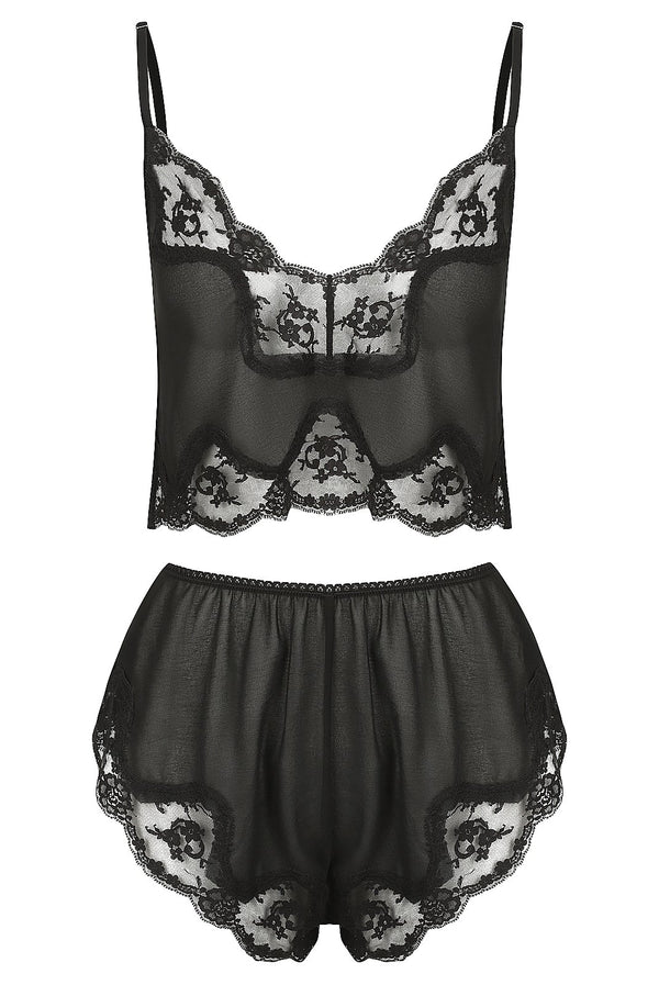 Harley Set Black Lace Pyjamas