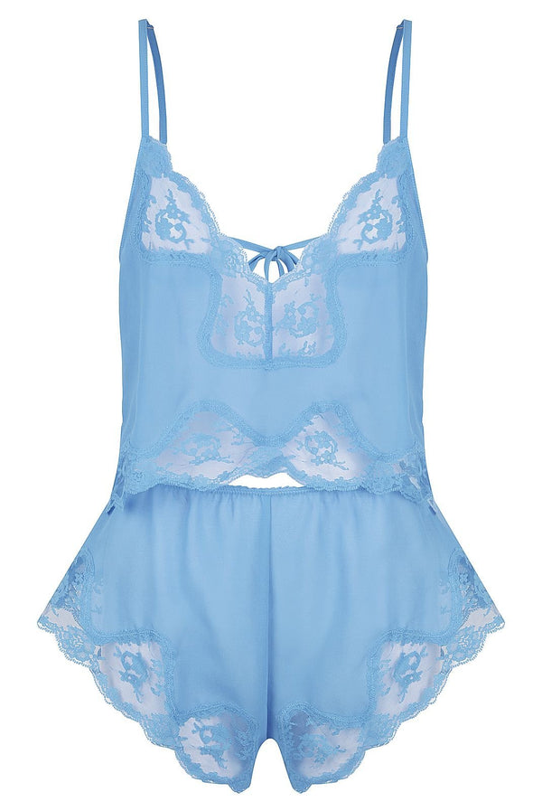 Harley Set Blue Sleep - Kat the Label Lingerie Australia