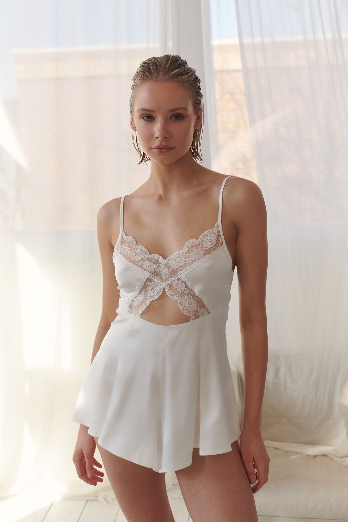 Harper Teddy Ivory Sleep - Kat the Label Lingerie Australia