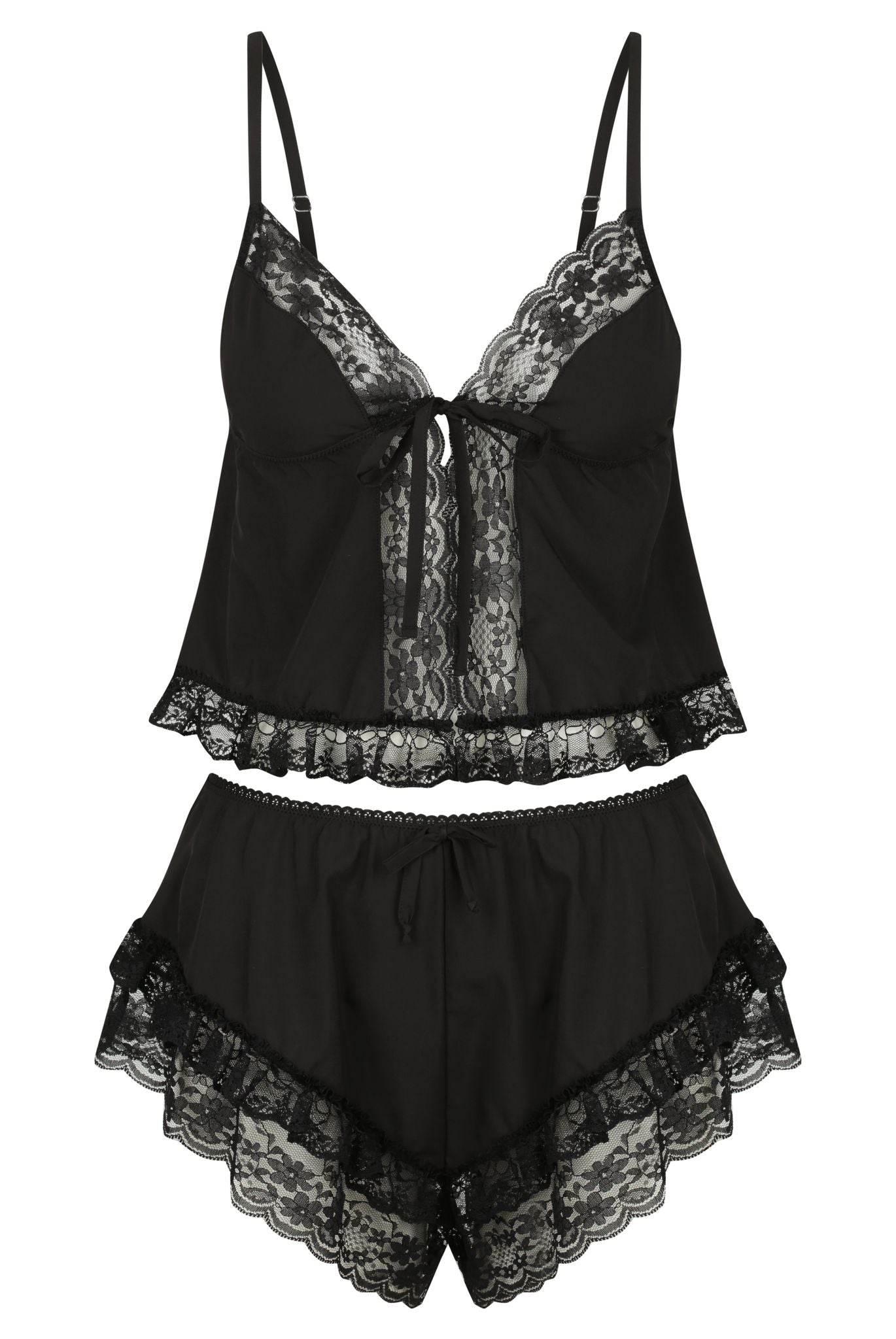 Harriet Set Black Sleep - Kat the Label Lingerie Australia