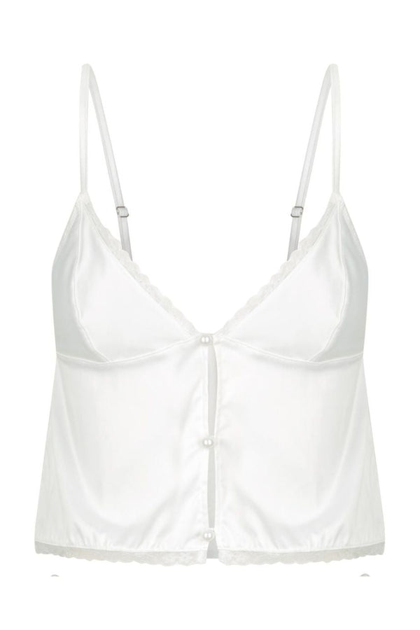 Jemimah Camisole Ivory Sleep - Kat the Label Lingerie Australia