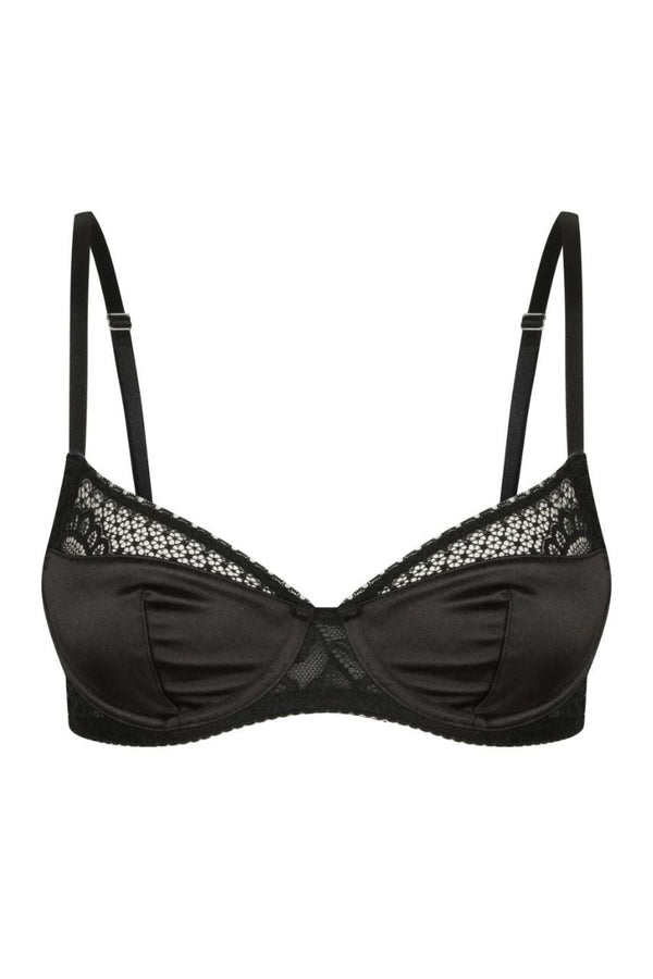 Louisa Underwire Black Underwire - Kat the Label Lingerie Australia
