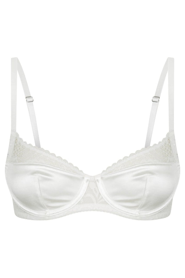 Louisa Underwire White Underwire - Kat the Label Lingerie Australia