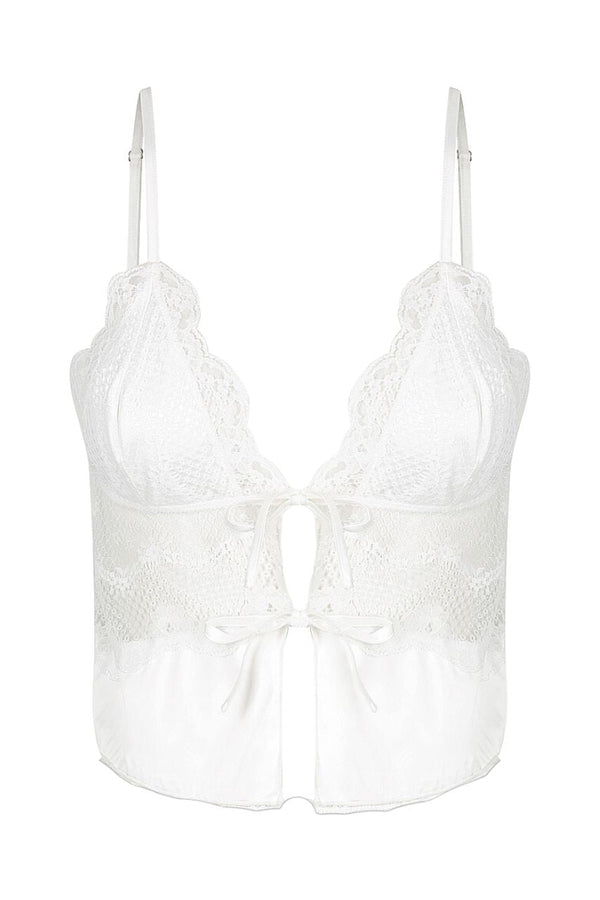 Lucille Camisole Ivory Sleep - Kat the Label Lingerie Australia