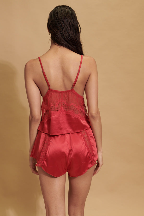Lucille Camisole Red Sleep - Kat the Label Lingerie Australia