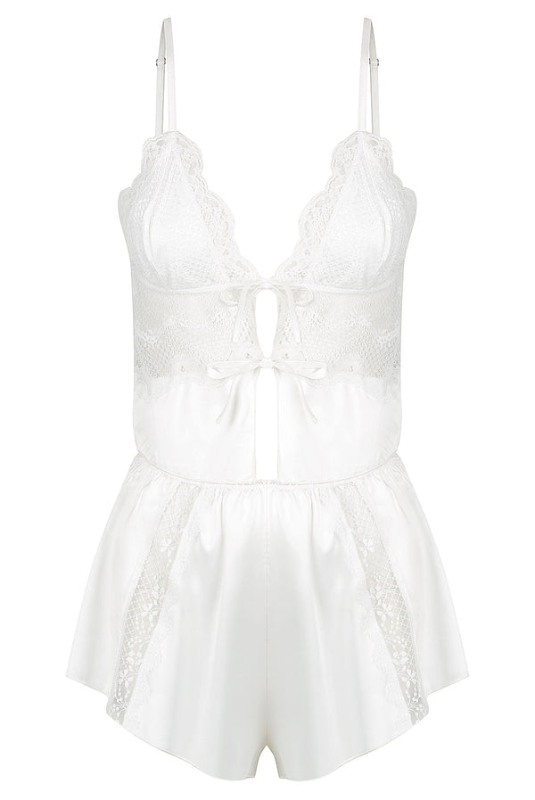 Lucille Set Ivory Sleep - Kat the Label Lingerie Australia
