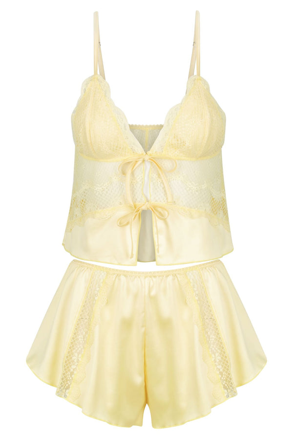 Lucille Set Limoncello Sleep - Kat the Label Lingerie Australia