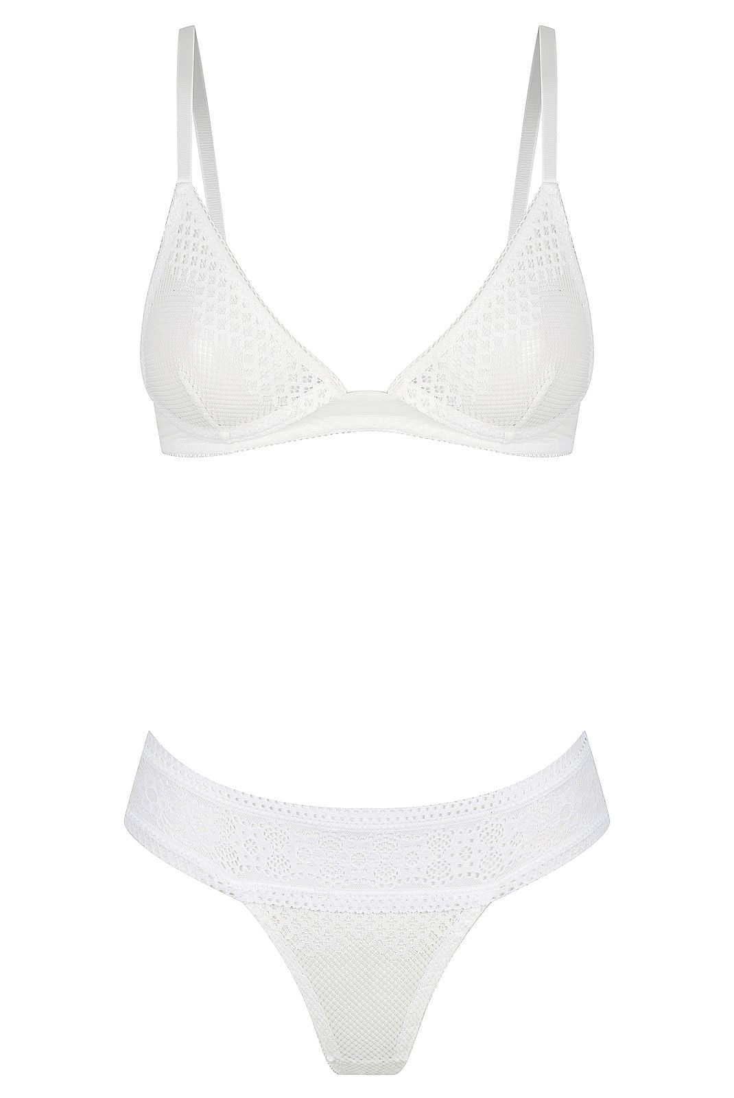 Madison Set White Underwire - Kat the Label Lingerie Australia