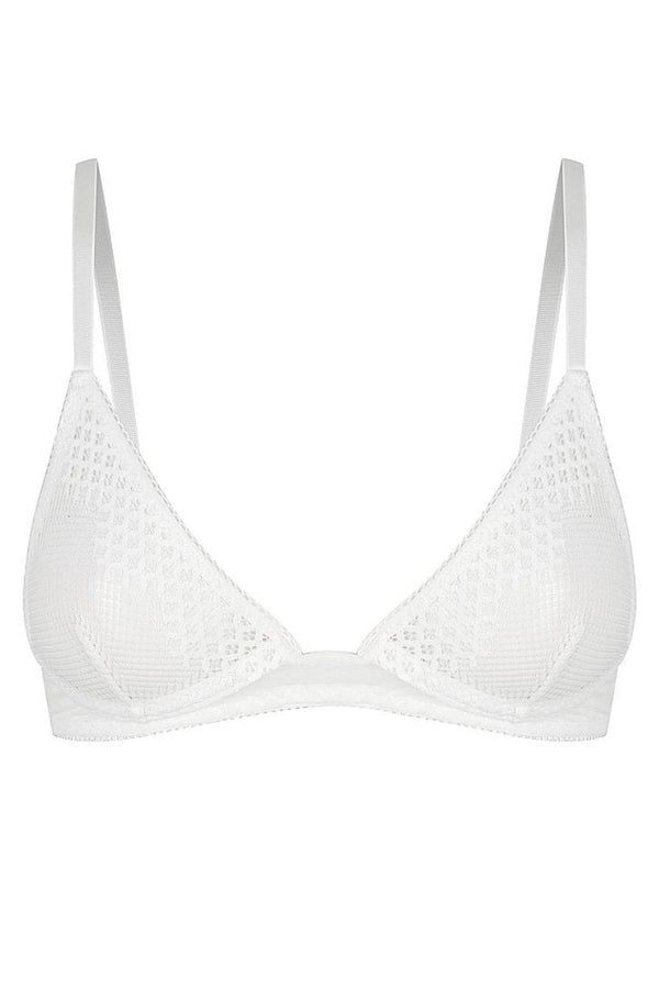 Madison Underwire Bralette White Bralette - Kat the Label Lingerie Australia