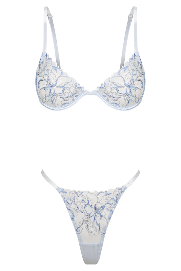 Margot Set Ice Underwire - Kat the Label Lingerie Australia