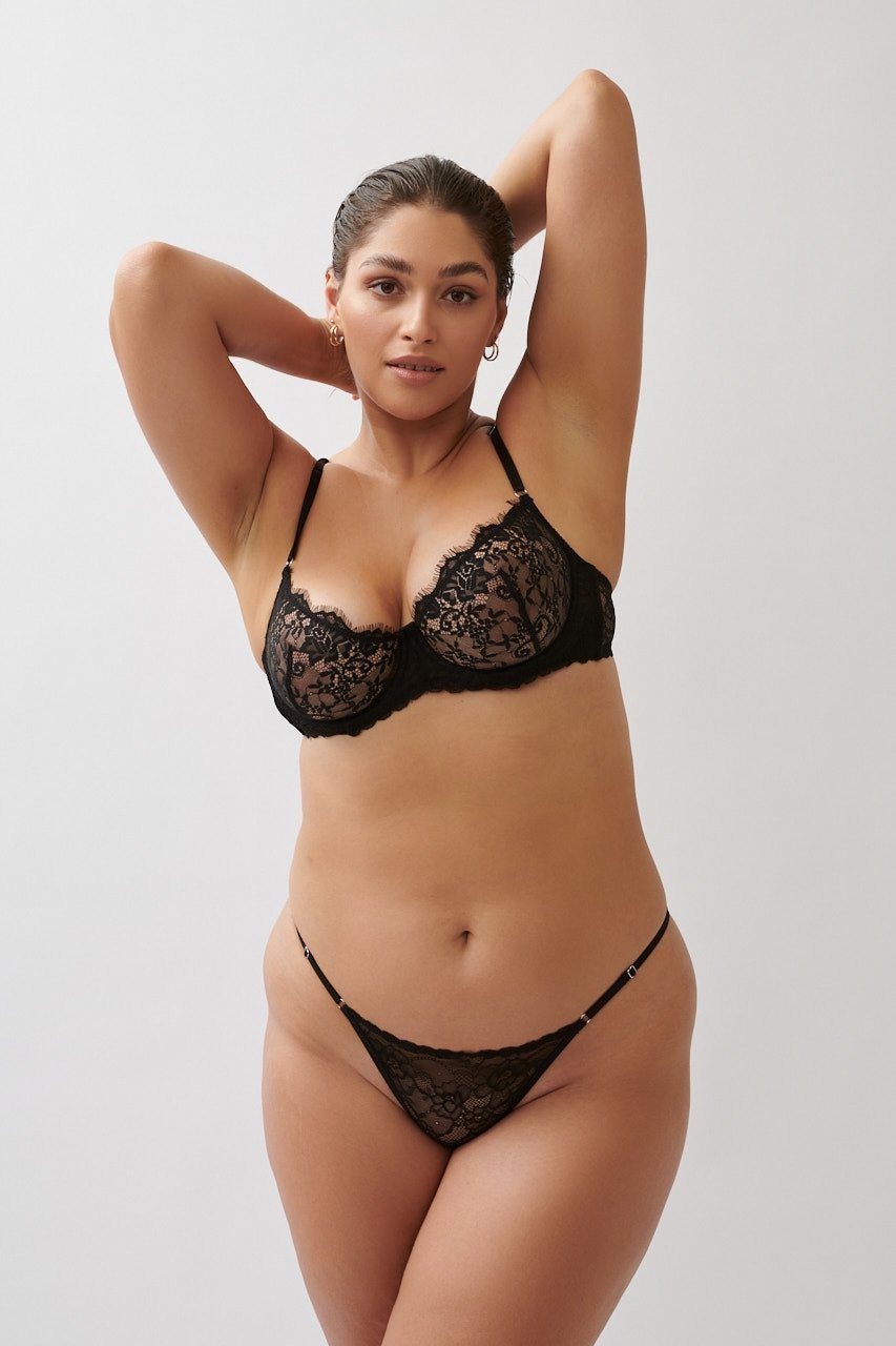 Maverick Black White 2 Pack Underwire - Kat the Label Lingerie Australia