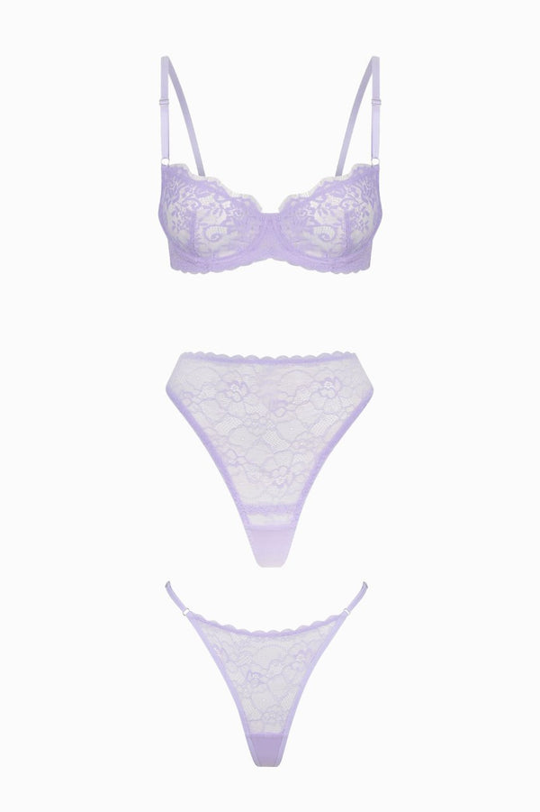 Maverick Essentials Pack Lilac Underwire - Kat the Label Lingerie Australia