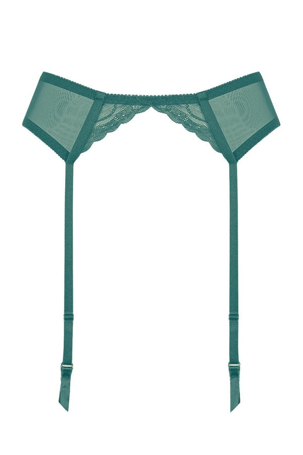 Maverick Garter Emerald Garter - Kat the Label Lingerie Australia