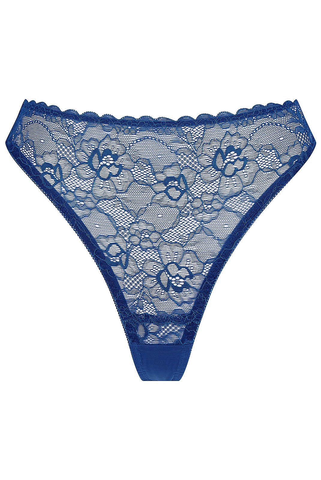 Maverick High Waist Cobalt Underwear - Kat the Label Lingerie Australia