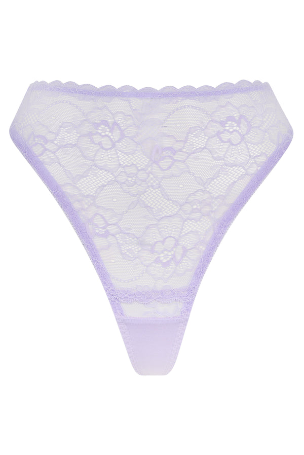 Maverick High Waist Lilac Underwear - Kat the Label Lingerie Australia