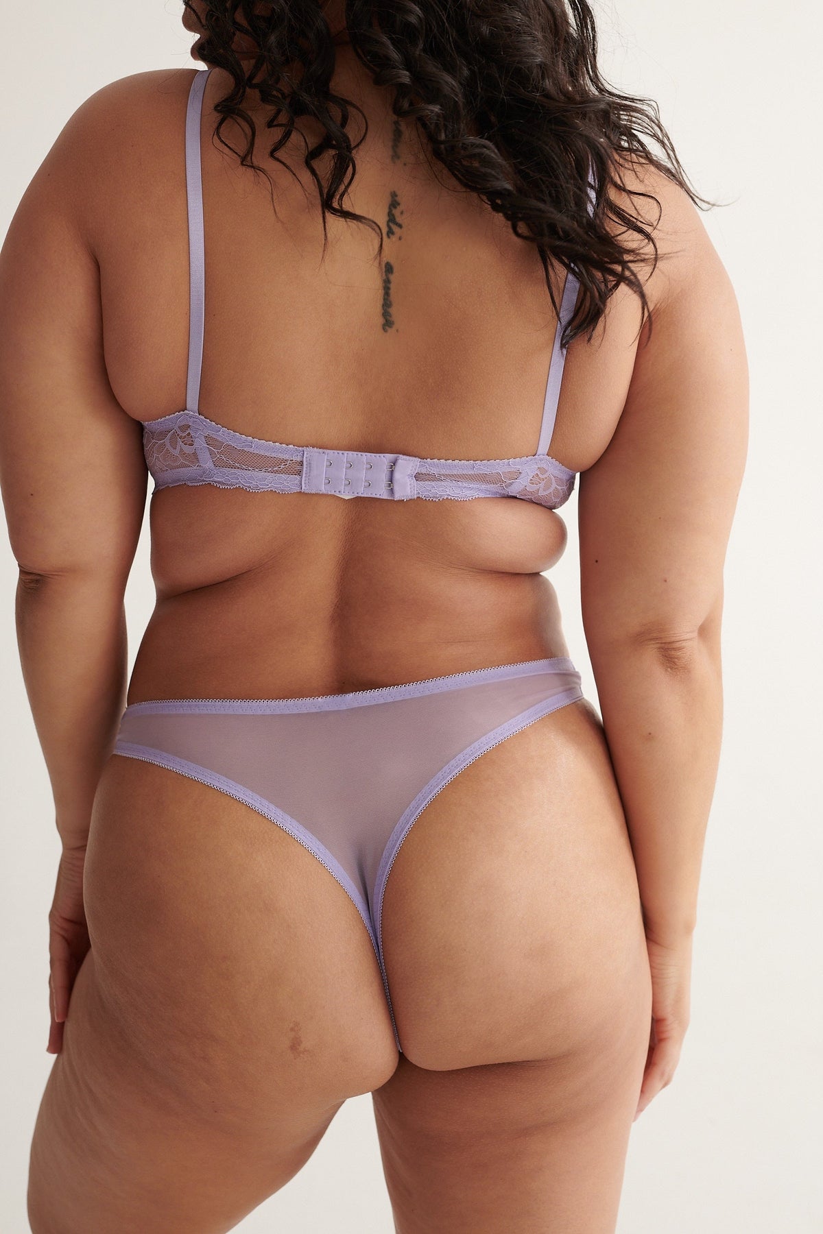 Maverick High Waist Set Lilac Underwire - Kat the Label Lingerie Australia