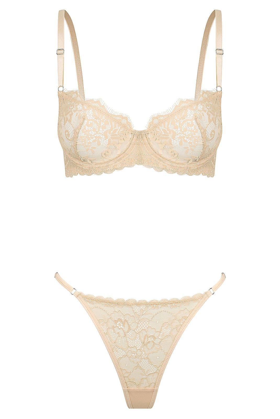 Maverick Set Fawn Underwire - Kat the Label Lingerie Australia