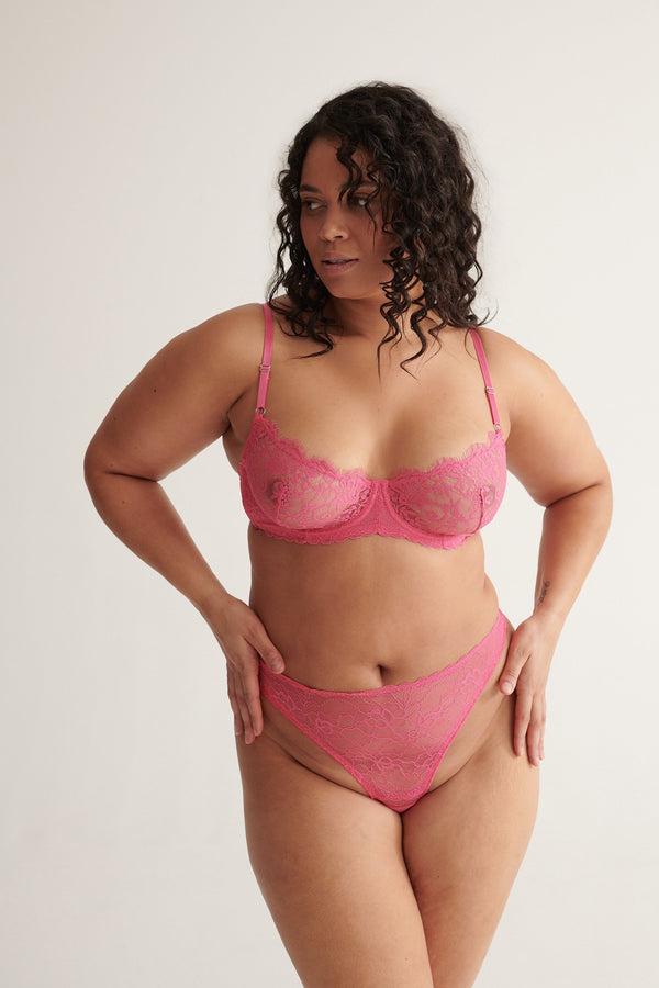 Maverick Underwire Fuchsia Underwire - Kat the Label Lingerie Australia