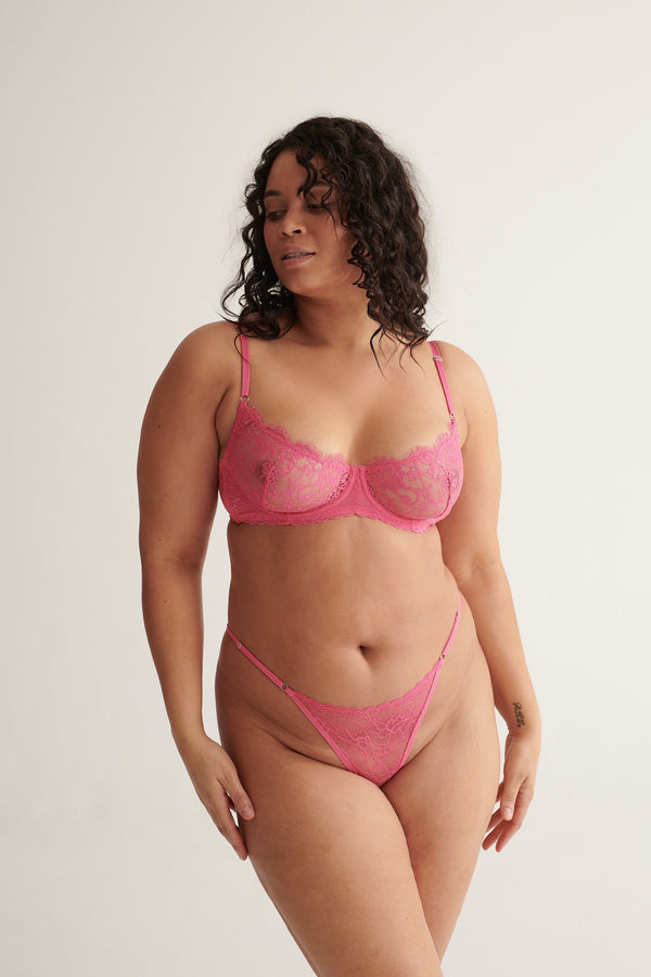 Maverick Underwire Fuchsia Underwire - Kat the Label Lingerie Australia