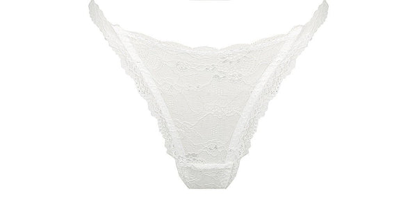 Montclair Thong White Underwear - Kat the Label Lingerie Australia