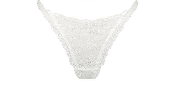 Montclair Thong White Underwear - Kat the Label Lingerie Australia