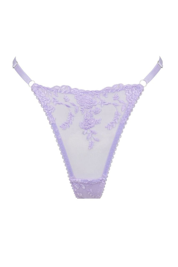 Nicolette Thong Lilac Underwear - Kat the Label Lingerie Australia