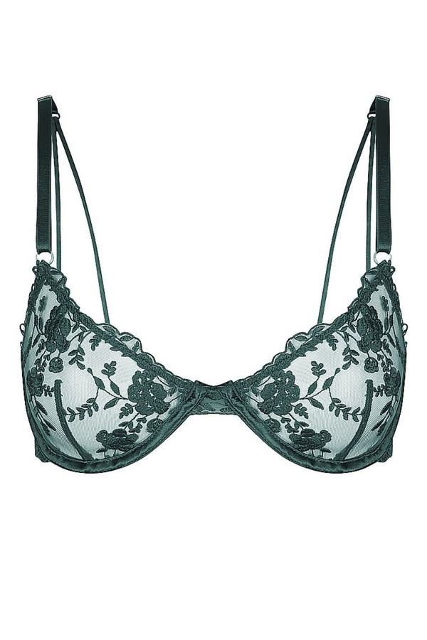 Nicolette Underwire Emerald Underwire - Kat the Label Lingerie Australia