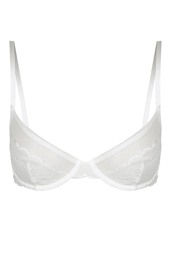 Quin Underwire White Underwire - Kat the Label Lingerie Australia
