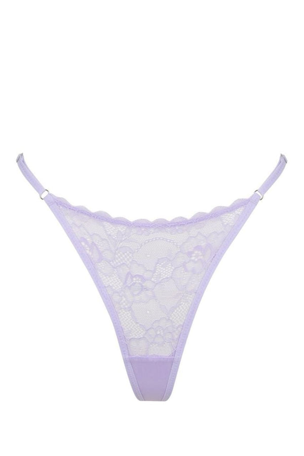 Rosie Thong Lilac Underwear - Kat the Label Lingerie Australia