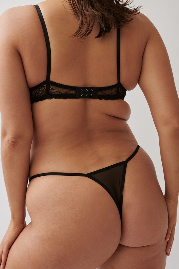 Rosie Thong Red Black 2 Pack Underwear - Kat the Label Lingerie Australia