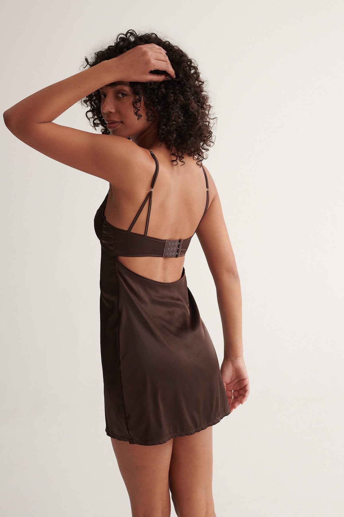 Sienna Slip Espresso Underwire - Kat the Label Lingerie Australia