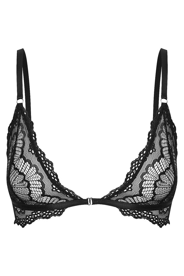 Vienna Bralette Black Bralette - Kat the Label Lingerie Australia