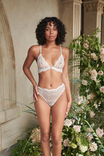 Vienna High Waist Set White